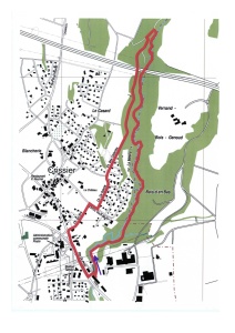 Plan du Sentier de la Cascade, source: http://www.crissier.ch/pdf/plan_sentier_cascade.swf